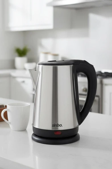 Sinbo SK-8026 1500 W 1.8 Lt Çelik Kettle Su Isıtıcı 360 Derece ürün görseli 1