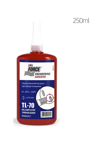 EMS FORCE Tl-70 Yüksek Mukavemetli Civata Sabitleyici 250ml ürün görseli 1