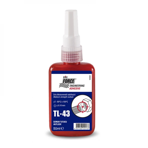 EMS FORCE Tl-43 Orta Mukavemetli Civata Sabitleyici 50ml ürün görseli 1