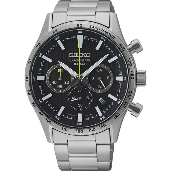 Seiko SSB413P Quartz Çelik Gri Siyah Kadran Safir Cam 43 mm Erkek Kol Saati ürün görseli 1