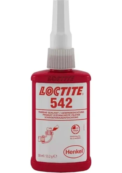 Loctite 542 Orta Mukavemetli Hidrolik Pnömatik Dişli Sızdırmazlığı 50 ml ürün görseli 1