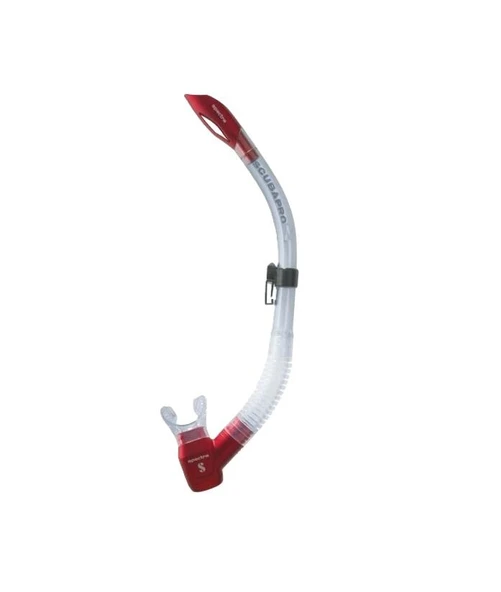 Scubapro Spectra Şnorkel  Şeffaf/Kırmızı ürün görseli 1