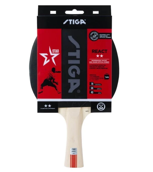 Stiga Bat React-2 Star Masa Tenis Raketi 1212-8418-01 ürün görseli 1