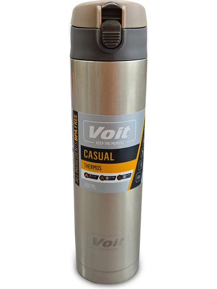 Voit Casual Termos 450ml Paslanmaz Çelik Altın ürün görseli 1