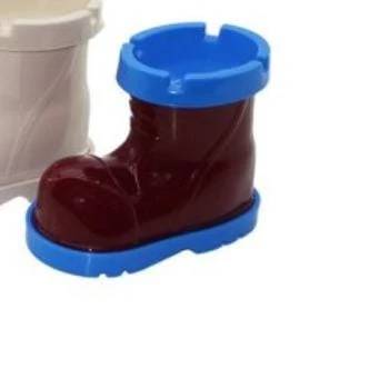 Bot Tasarımlı Kokusuz Küllük Bordo Mavi Plastik Bordo Asimetrik TR ürün görseli 1