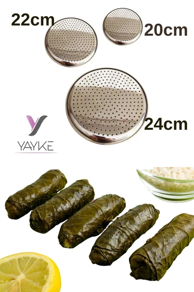 Yayke Sarma Dolma Tencere Kapağı Yapışmayı Önleyici Yaprak Sarma Pişirme Aparatı (3 Adet) ürün görseli 1