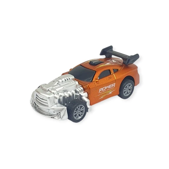 Çek Bırak Metal Küçük Arabalar 8 cm - SH40031 - Turuncu ürün görseli 1