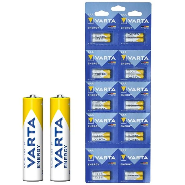 Varta 4103229482 LR03 1.5 Volt Alkalin 20'Li İnce AAA Kalem Pil ürün görseli 1