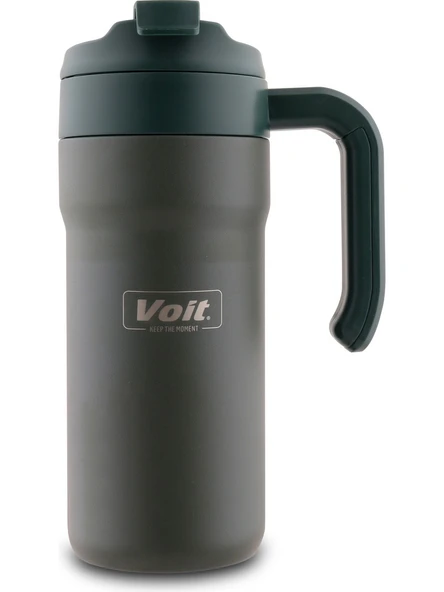 Voit Bear Termos 650ml Paslanmaz Çelik Yeşil - Resim 2