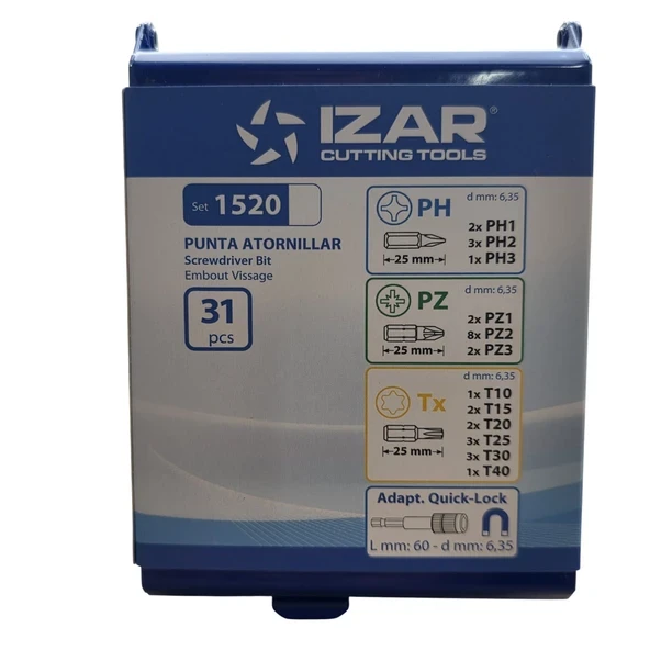 IZAR TOOLS 31 PARÇA BİTS UÇ SETİ - Resim 4