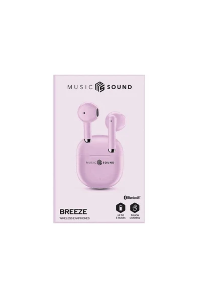 CELLULARLINE Music Sound Breeze TWS Bluetooth Kulak İçi Kulaklık Pembe KUTUSU AÇIK SIFIR ürün görseli 1