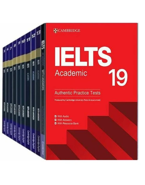 Cambridge English University IELTS 1-19 Academic with Answers with Audio ürün görseli 1