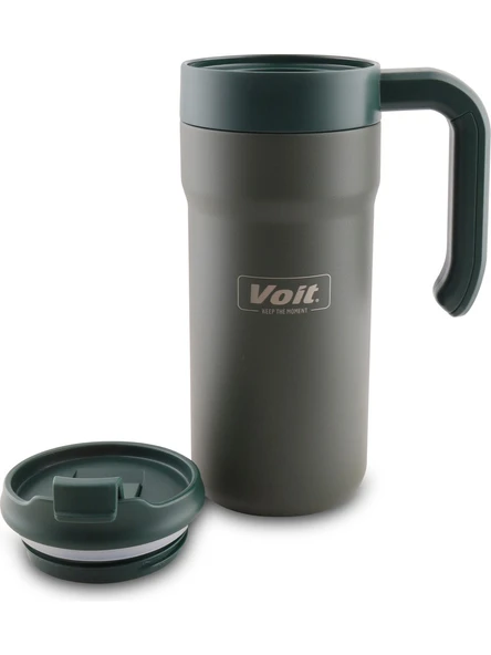 Voit Bear Termos 650ml Paslanmaz Çelik Yeşil - Resim 3