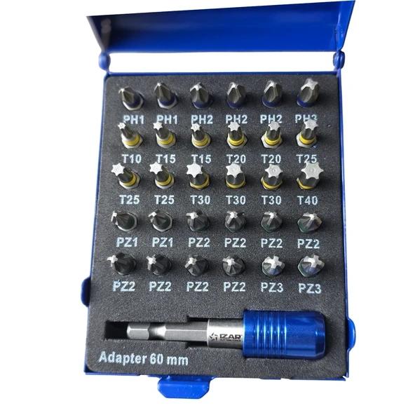 IZAR TOOLS 31 PARÇA BİTS UÇ SETİ - Resim 3