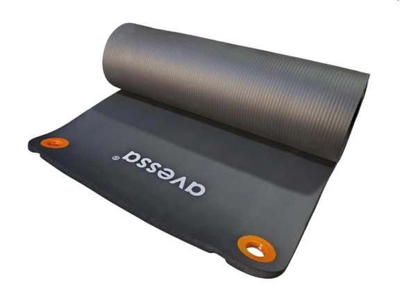 Avessa Hnbr-10 Delikli Nbr Yoga Matı Gri ürün görseli 1