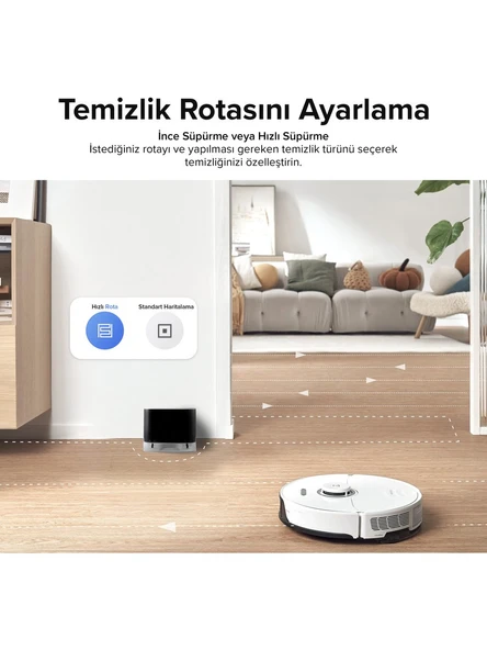 Roborock S8 Sonic Beyaz Akıllı Robot Süpürge - Resim 5