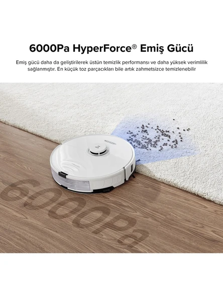 Roborock S8 Sonic Beyaz Akıllı Robot Süpürge - Resim 3