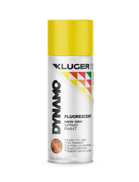 Dynamo Sprey Boya 400ml  FloresanSarı ürün görseli 1