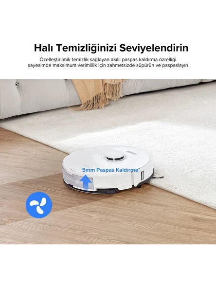 Roborock S8 Sonic Beyaz Akıllı Robot Süpürge - Resim 4