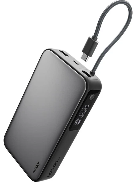 PB-Y48-GY 100W 20000 mAh PD Dahili Type-C Kablolu Powerbank ürün görseli 1