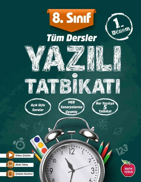Newton Yayınları 8.Sınıf Yazılı Tatbikatı 1.Dönem Tüm Dersler Yeni ürün görseli 1