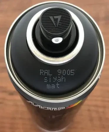 Motip Carat Ral 9005 Mat Siyah Sprey Boya 400 ml Germany ürün görseli 1