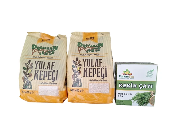 Doğalsan yulaf kepeği 400 gr x 2 adet + kekik çayı 20 süzen poşet Dukan seti ürün görseli 1