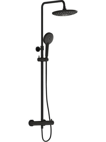 VitrA AquaHeat Bliss 240 A4720536 2F Termostatik Duş Sistemi, Mat Siyah ürün görseli 1