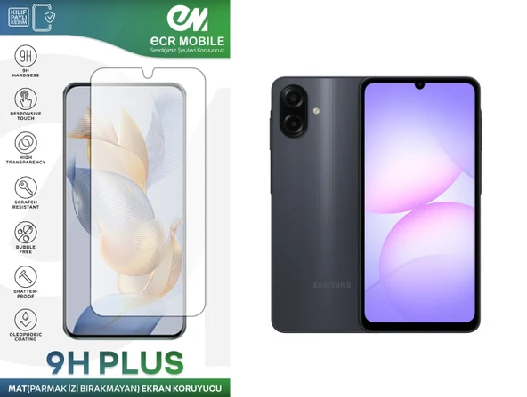 Samsung A07 ile Uyumlu Ekran Koruyucu MAT Parmak İzi Bırakmayan Esnek Nano Kırılmayan ürün görseli 1