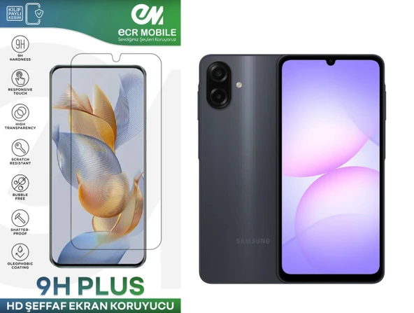 Samsung A07 ile Uyumlu Ekran Koruyucu 9H Esnek Nano Cam Şeffaf ürün görseli 1