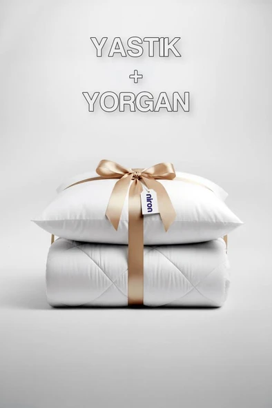 Niron Tek Kişilik Yorgan + 1 Adet Yastık Seti – 155x215 cm 4 Mevsim Mikrofiber Konfor ürün görseli 1