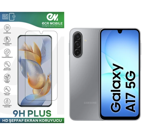 Samsung Galaxy A17 ile Uyumlu Ekran Koruyucu 9H Esnek Nano Cam Şeffaf ürün görseli 1