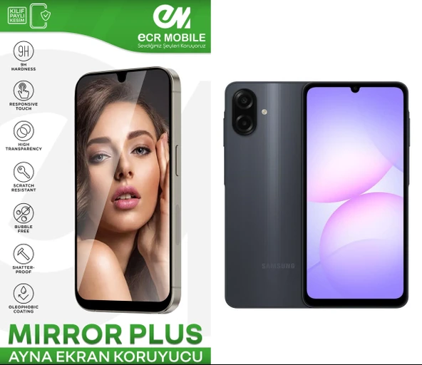 Samsung Galaxy A07 ile Uyumlu Esnek Ayna(Mirror) 9H Nano Ekran Koruyucu ürün görseli 1