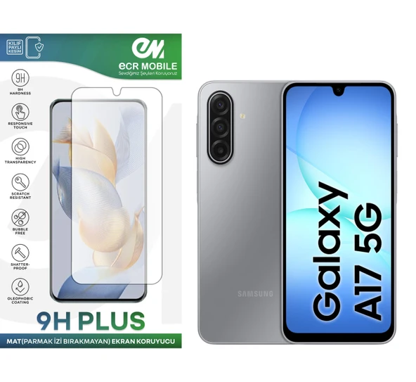 Samsung Galaxy A17 ile Uyumlu Ekran Koruyucu MAT Parmak İzi Bırakmayan Esnek Nano Kırılmayan ürün görseli 1