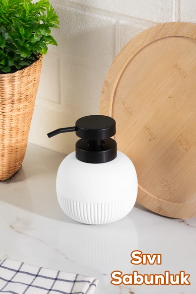 Porsima 3119 Banyo ve Mutfak Sıvı Sabunluk 450ML Beyaz ürün görseli 1