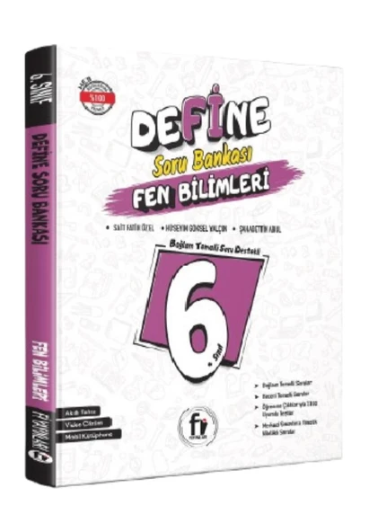 Fi Yayınları 6. Sınıf Maarif Model Define Fen Bilimleri Soru Bankası ürün görseli 1