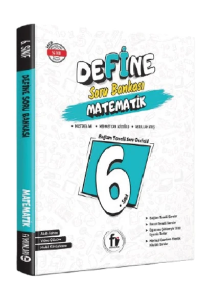 Fi Yayınları 6. Sınıf Maarif Model Define Matematik Soru Bankası ürün görseli 1