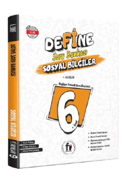 Fi Yayınları 6. Sınıf Maarif Model Define Sosyal Bilgiler Soru Bankası ürün görseli 1