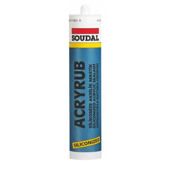Soudal Silikonize Akrilik Beyaz Mastik 500 GR ürün görseli 1