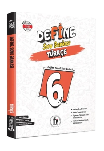 Fi Yayınları 6. Sınıf Maarif Model Define Türkçe Soru Bankası ürün görseli 1