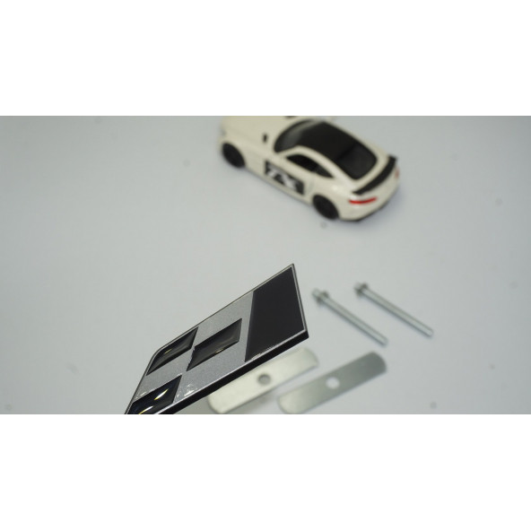 DK Seat Cupra Leon İbiza Altea Gri Siyah Metal Ön Panjur 3D Logo Amblem ürün görseli 1