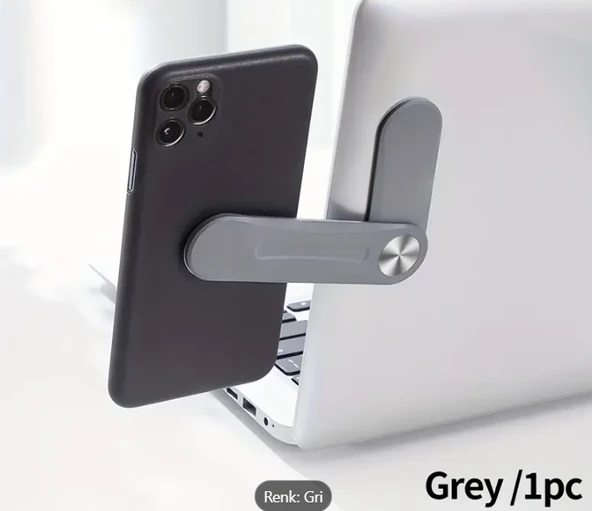 Manyetik Telefon Tutuculu Çift Ekranlı Laptop Standı ürün görseli 1