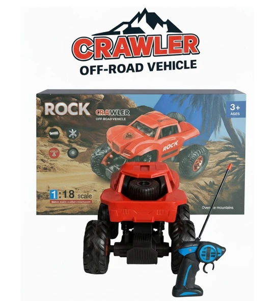 1:18 Ölçek Rock Crawler Off-Road RGB Işıklı Oyuncak Araba ürün görseli 1