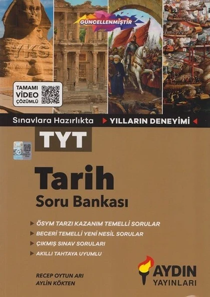 TYT Tarih Soru Bankası Aydın Yayınları ürün görseli 1
