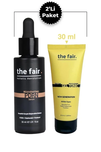 the fair. Rejuvenating PDRN (Somon DNA) Serum 30 ml Cilt Serumu ve Multi Vitamin Jel Tonik 30 ml ürün görseli 1
