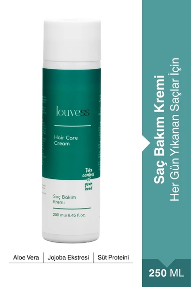 Louvess Saç Bakım Kremi (Aloe Vera - Papatya Ekstresi - Süt Proteini - Jojoba Ekstresi 400 ML) ürün görseli 1