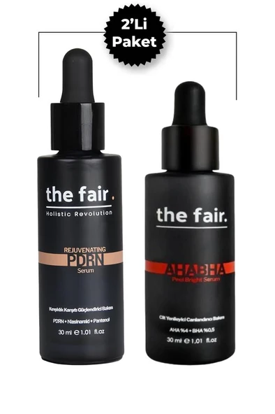 the fair. PDRN (Somon DNA) Serum 30 ml Cilt Serumu ve  Ahabha Peel Bright Cilt Bakım Serumu 30 ml ürün görseli 1