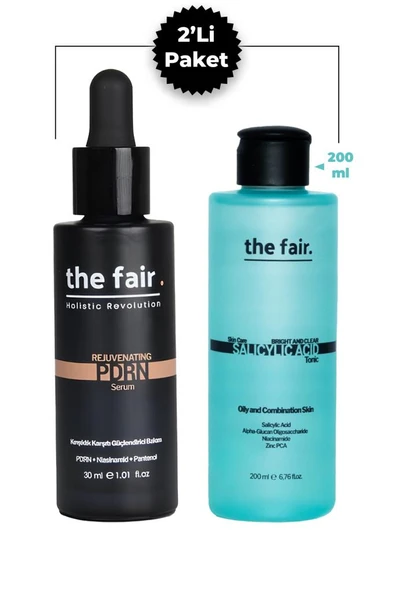 the fair. PDRN (Somon DNA) Serum 30 ml Cilt Serumu ve  Bright And Clear Salisilik Asit Tonik 200 ml ürün görseli 1