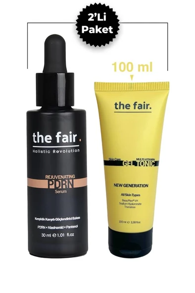 the fair. Rejuvenating PDRN (Somon DNA) Serum 30 ml Cilt Serumu ve 100 ml Nemlendirici Tonik ürün görseli 1