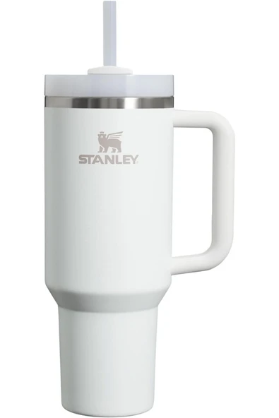 Quencher Pipetli Termos Bardak 1.18 lt, Buz Beyazı ürün görseli 1